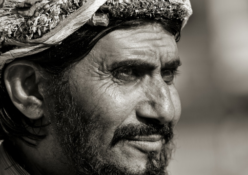 Flower man from asir, Saudi arabia