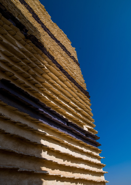 Traditional clay and silt homes in a village, Asir Province, Al Osran, Saudi Arabia