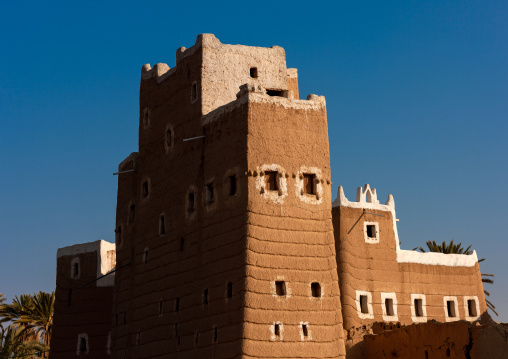 Traditional mud-bricks house, Najran Province, Najran, Saudi Arabia