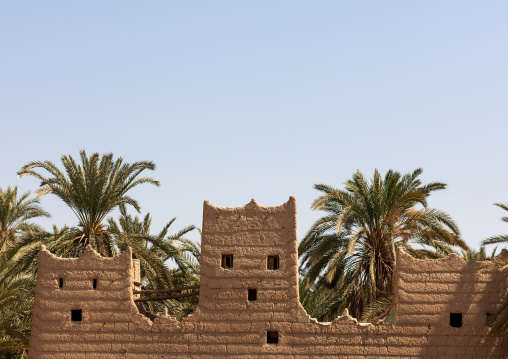 Traditional mud-bricks house, Najran Province, Najran, Saudi Arabia