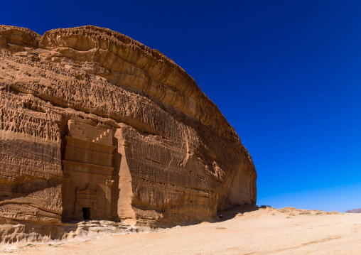 Nabataean tomb in madain saleh archaeologic site, Al Madinah Province, Al-Ula, Saudi Arabia