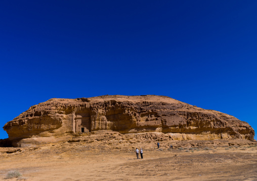 Nabataean tomb in madain saleh archaeologic site, Al Madinah Province, Al-Ula, Saudi Arabia