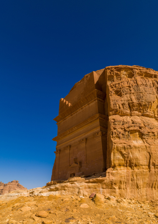 Qsar farid nabataean tomb in madain saleh archaeologic site, Al Madinah Province, Al-Ula, Saudi Arabia