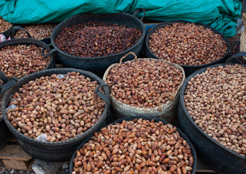 Dates for sale in a market, Najran Province, Najran, Saudi Arabia