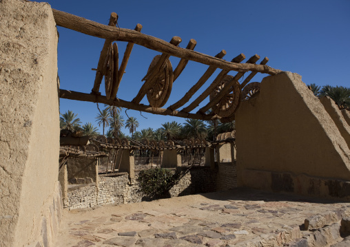 Ancient Haddaj well on the former caravan trade route, Tabuk province, Teyma, Saudi Arabia