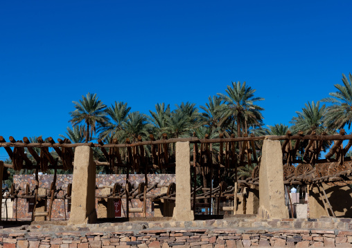 Wooden wheels in the ancient haddaj well, Tabuk province, Tayma, Saudi Arabia