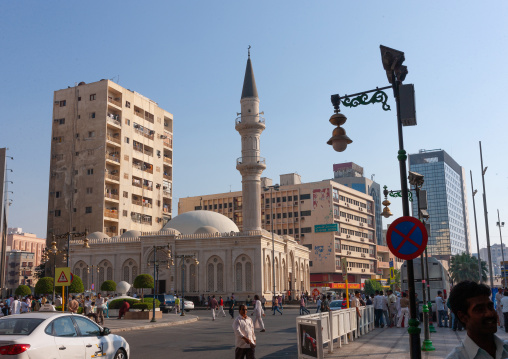 Mosque in the city center, Hijaz Tihamah region, Jeddah, Saudi Arabia