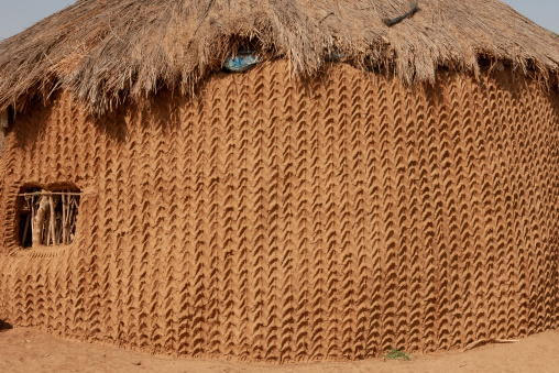 Traditional hut on the tihama coast, Jizan Region, Jizan, Saudi Arabia