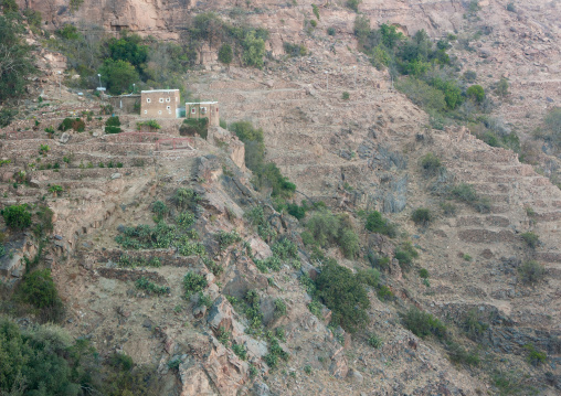 Old stones village near the yemeni border, Asir Province, Aseer, Saudi Arabia