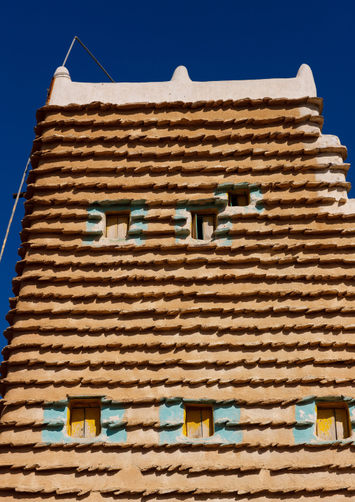 Traditional clay and silt homes in a village, Asir Province, Aseer, Saudi Arabia