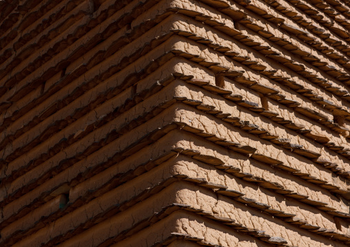 Traditional clay and silt homes in a village, Asir Province, Aseer, Saudi Arabia