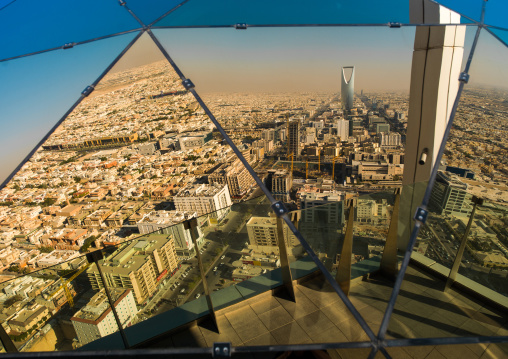 City view from the kingdom center, Riyadh Province, Riyadh, Saudi Arabia