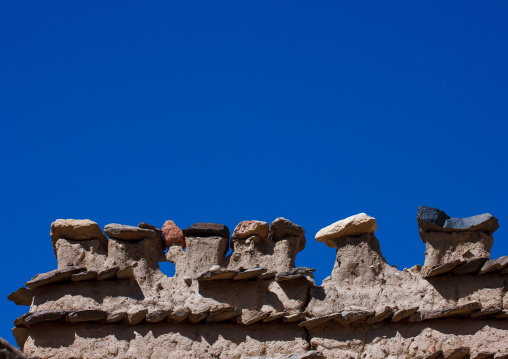 Traditional clay and silt homes in a village, Asir Province, Aseer, Saudi Arabia