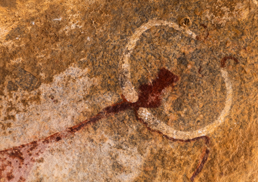 Cave paintings and petroglyphs depicting cow heads, Woqooyi Galbeed, Laas Geel, Somaliland