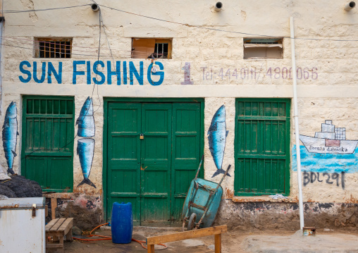 Fisherman shop mural, Sahil region, Berbera, Somaliland