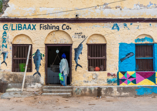 Fisherman shop mural, Sahil region, Berbera, Somaliland