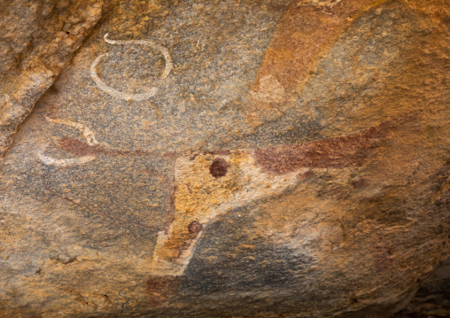 Cave paintings and petroglyphs depicting cows, Woqooyi Galbeed, Laas Geel, Somaliland