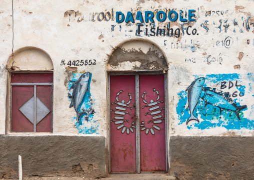 Fisherman shop mural, Sahil region, Berbera, Somaliland