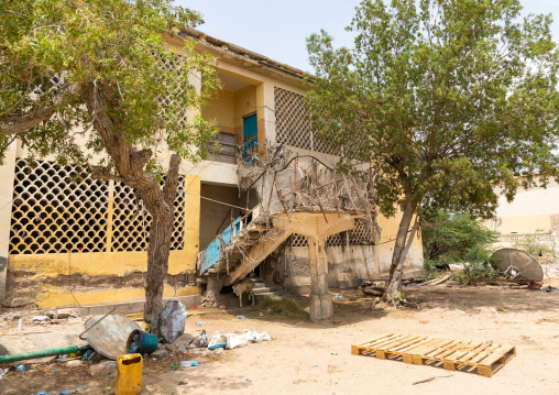 Apartments building in the former soviet area, Sahil region, Berbera, Somaliland