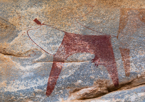 Cave paintings and petroglyphs depicting cows, Woqooyi Galbeed, Laas Geel, Somaliland