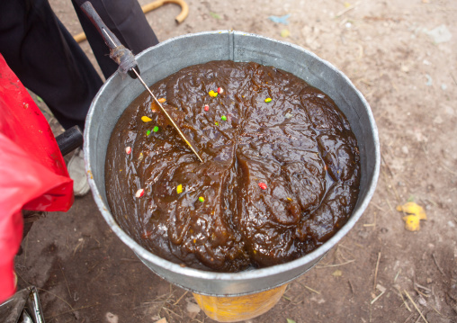 Halwa sweet for sale in the street, Woqooyi Galbeed region, Hargeisa, Somaliland