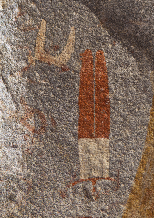 Paintings Depicting Human Beings, Laas Geel Rock Art Caves, Hargeisa, Somaliland