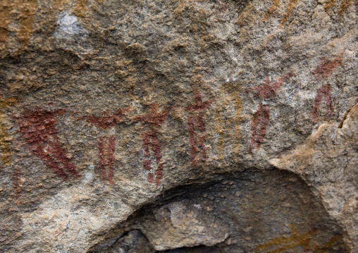 Laas Geel Rock Art Caves, Paintings Depicting Human Beings, Hargeisa, Somaliland