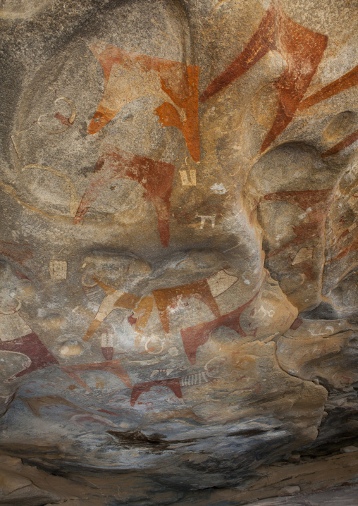 Laas Geel Rock Art Caves, Paintings Depicting Cows, Hargeisa, Somaliland