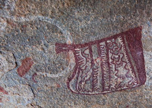 Laas geel rock art caves with paintings depicting cows, Woqooyi Galbeed region, Hargeisa, Somaliland