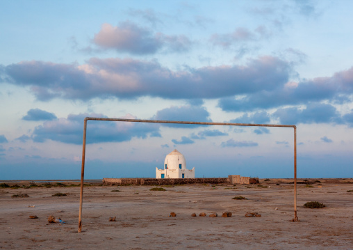 Old muslim grave near a football pitch, Awdal region, Zeila, Somaliland