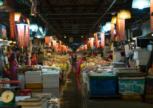 Noryangjin fisheries wholesale market, National capital area, Seoul, South korea