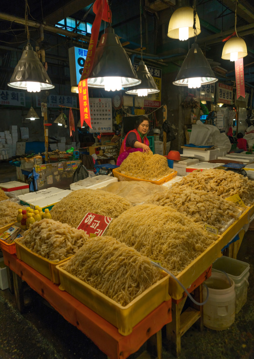 Seaweeds in noryangjin fisheries wholesale market, National capital area, Seoul, South korea