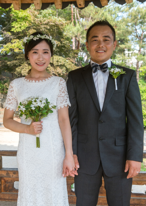 North korean defector joseph park with his south korean fiancee called juyeon on the north and south korea border, Sudogwon, Paju, South korea