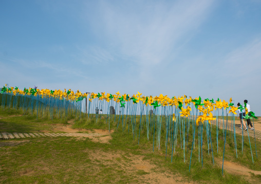 Windmills in imjingak park, Sudogwon, Paju, South korea