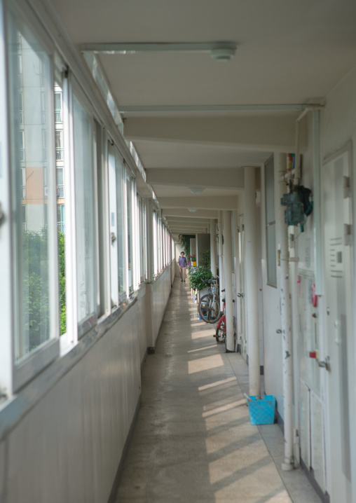 Residential apartments in yangcheong where many north korean defectors live, National capital area, Seoul, South korea