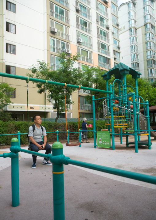 North korean defector joseph park coming back nine years after in yangcheong, National capital area, Seoul, South korea