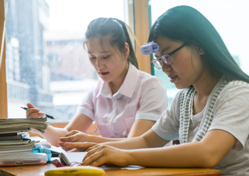 North korean teens defectors in yeo-mung alternative school, National capital area, Seoul, South korea