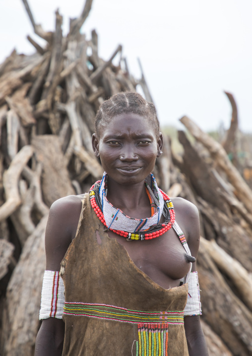 Portrait of a Toposa tribe woman, Namorunyang State, Kapoeta, South Sudan