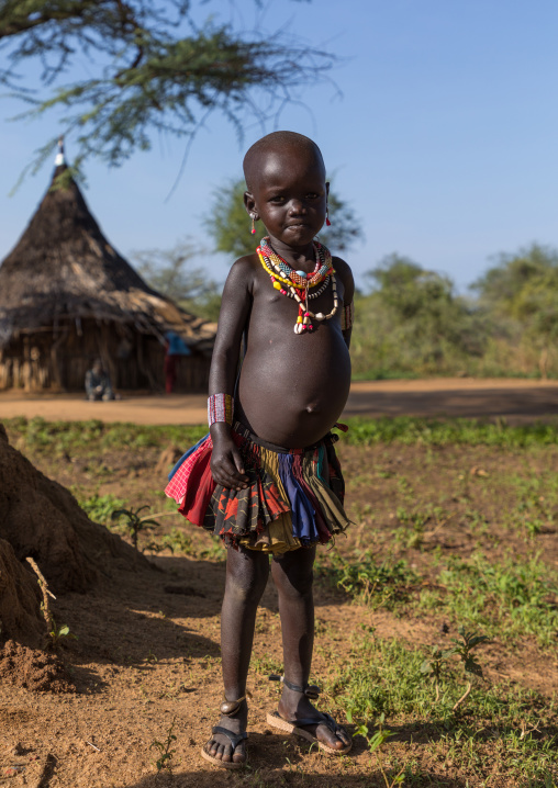 Larim tribe girl portrait, Boya Mountains, Imatong, South Sudan