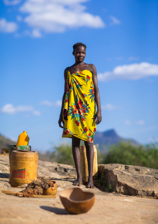 Portrait of a Larim tribe woman, Boya Mountains, Imatong, South Sudan