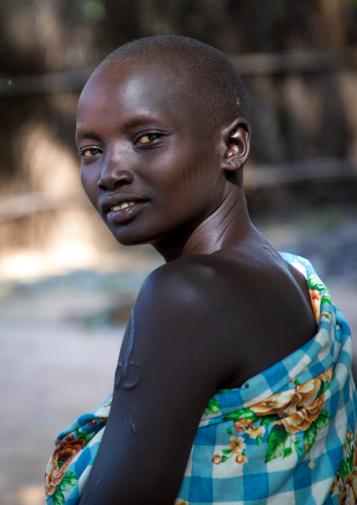 Portrait of a Larim tribe woman, Boya Mountains, Imatong, South Sudan