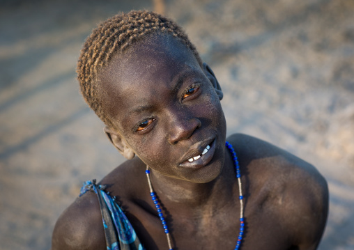 Portrait of a Mundari tribe boy, Central Equatoria, Terekeka, South Sudan