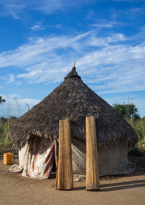 Traditional Mundari tribe village, Central Equatoria, Terekeka, South Sudan