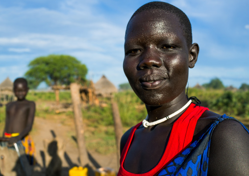 Portrait of a Mundari tribe woman, Central Equatoria, Terekeka, South Sudan