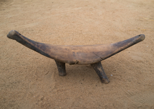 Wooden pillow from Mundari tribe, Central Equatoria, Terekeka, South Sudan