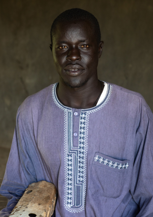 Portrait of a Mundari tribe man, Central Equatoria, Terekeka, South Sudan