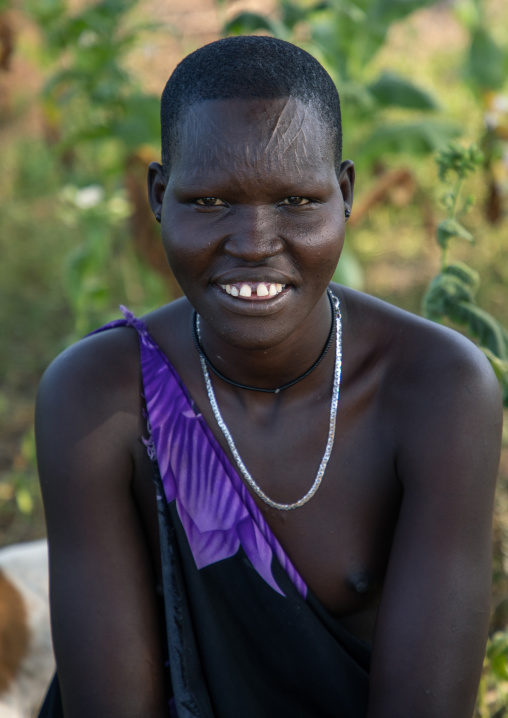 Portrait of a Mundari tribe woman, Central Equatoria, Terekeka, South Sudan