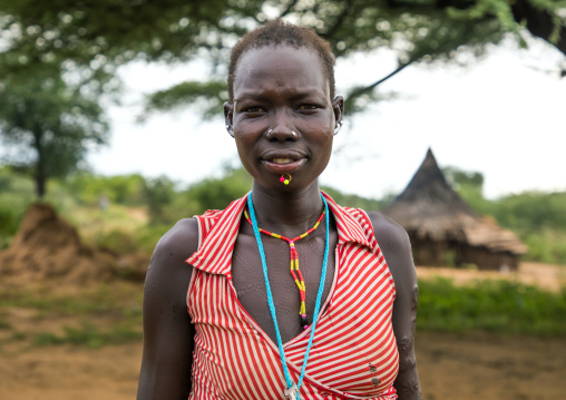 Portrait of a Larim tribe woman, Boya Mountains, Imatong, South Sudan