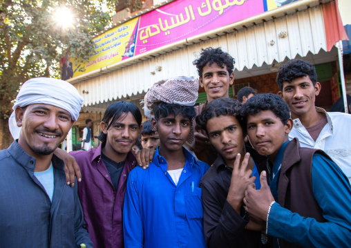 Rashaida men in the market, Kassala State, Kassala, Sudan