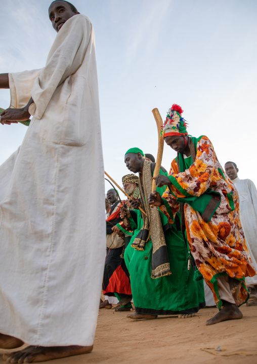 Friday sufi celebration at sheikh Hamad el Nil tomb, Khartoum State, Omdurman, Sudan